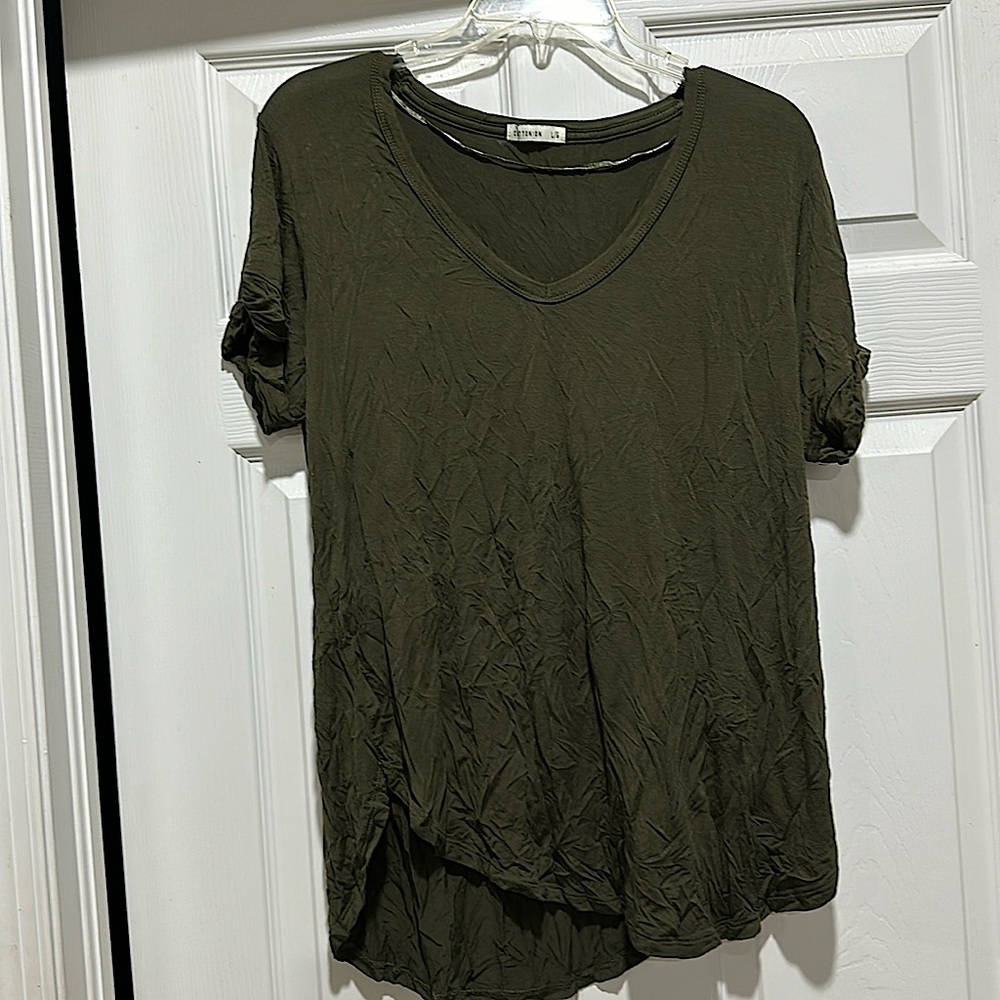 Cotton On  GREEN TEE, Size LG